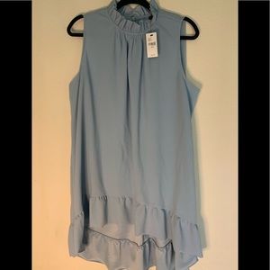 Lane Bryant Ruffle Mock Neck Hi-lo top